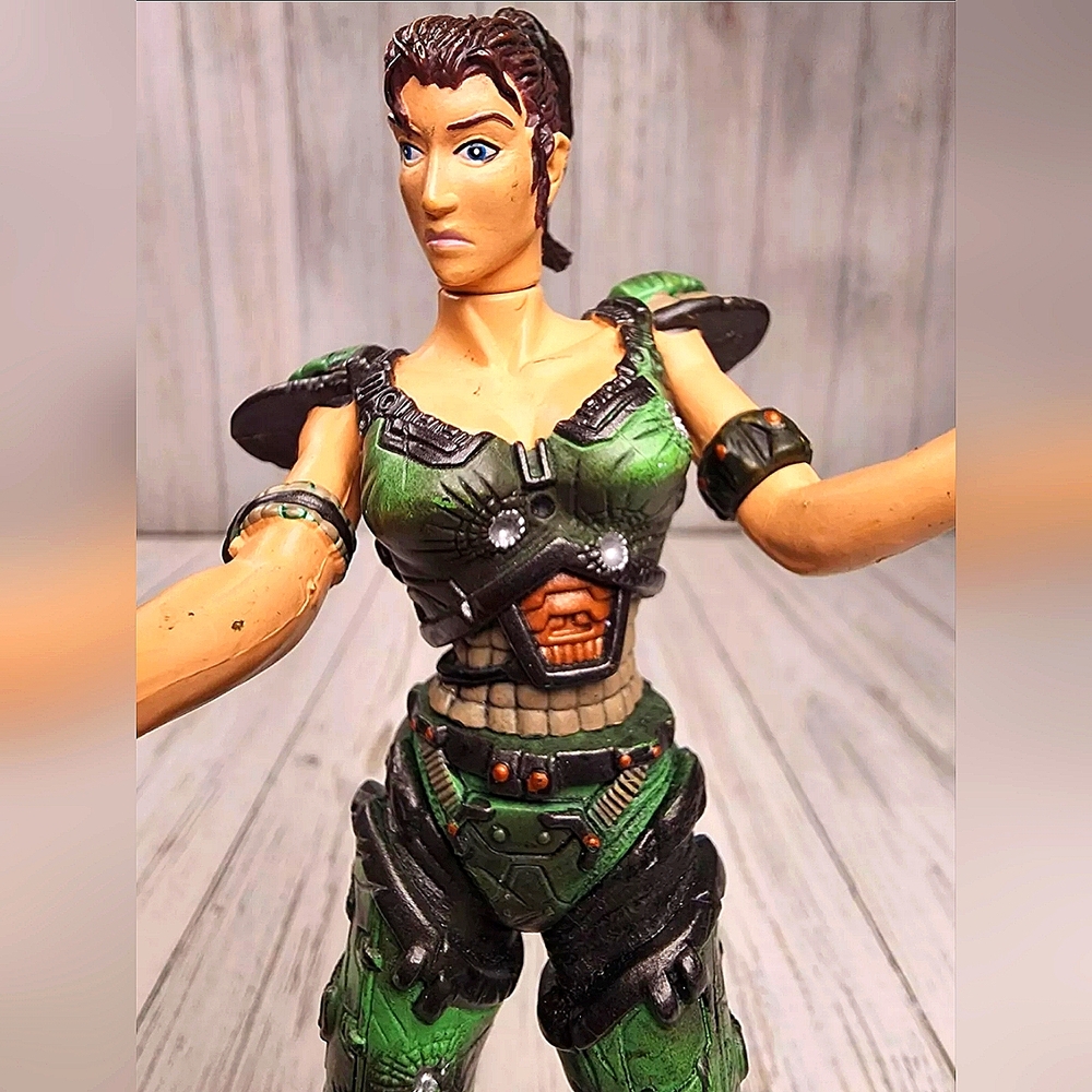 ReSaurus Quake II Jungle Marine Athena Action Figure Released 1998
